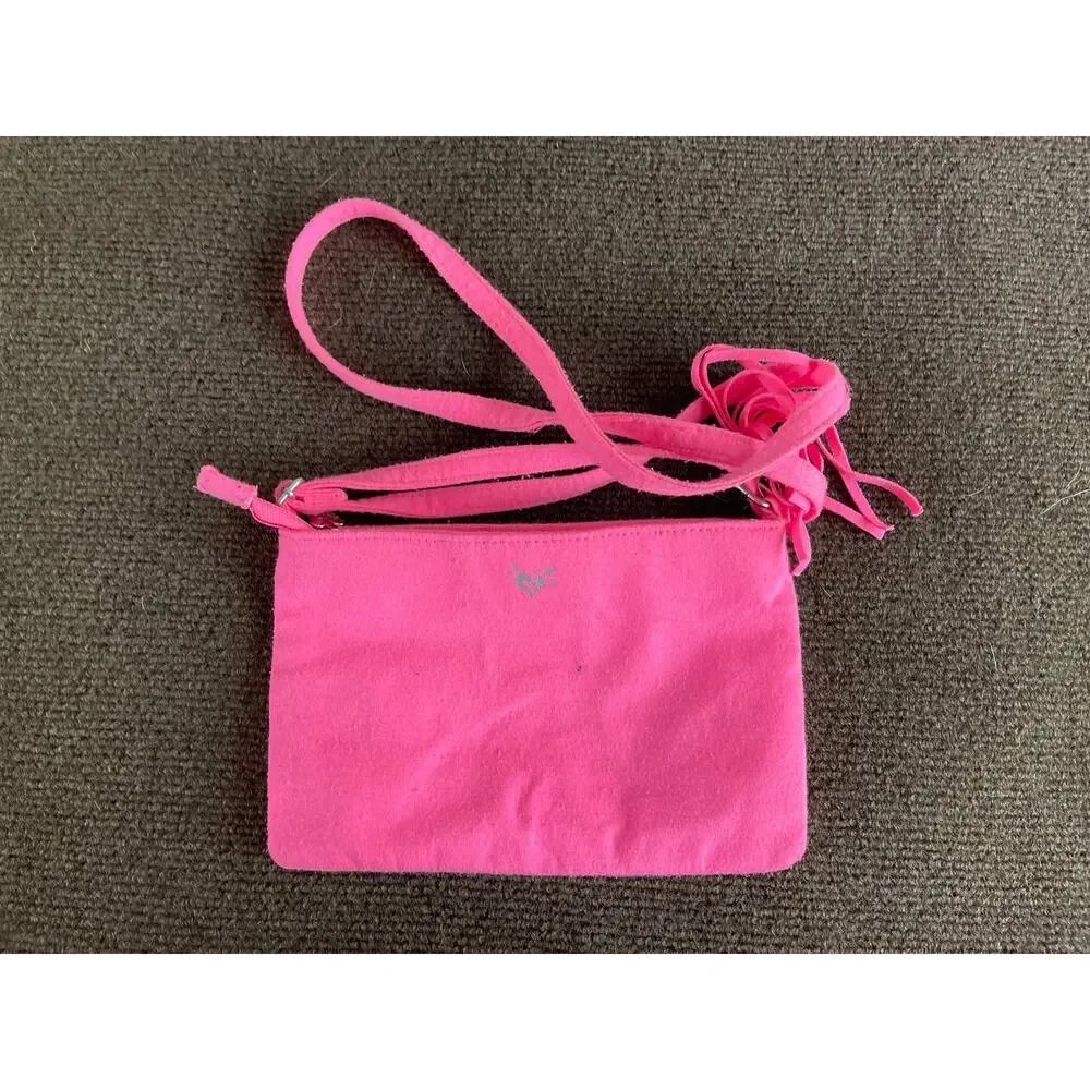 Lot of 2 Justice Purses Pink with Straps and White Blue Cheetah Print